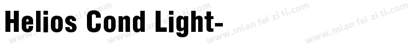 Helios Cond Light字体转换